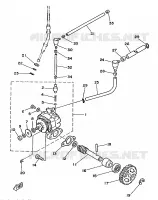 POMPE A HUILE pour Yamaha DT125MX de 1986