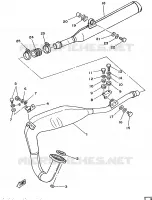 ECHAPPEMENT pour Yamaha DT125MX de 1986