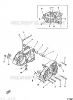 CARTER MOTEUR pour Yamaha DT125MX de 1986