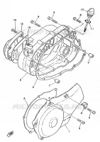 CARTER   MOTEUR 1 pour Yamaha DT125MX de 1986