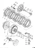 EMBRAYAGE DE DEMARREUR pour Yamaha DT125MX de 1986