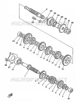 TRANSMISSION pour Yamaha DT125MX de 1986