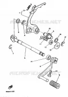 AXE DE SELECTEUR / PEDALE pour Yamaha DT125MX de 1986