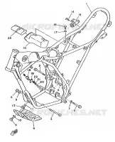 CADRE pour Yamaha DT125MX de 1986