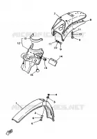 GARDE BOUE pour Yamaha DT125MX de 1986