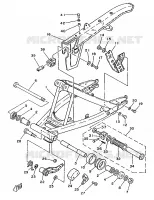 BRAS ARRIERE pour Yamaha DT125MX de 1986