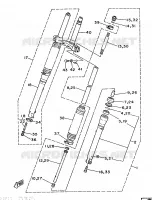 FOURCHE pour Yamaha DT125MX de 1986