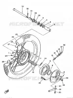 ROUE AVANT pour Yamaha DT125MX de 1986