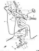 GUIDON ET CABLES pour Yamaha DT125MX de 1986
