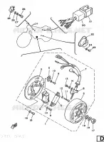 ALLUMAGE pour Yamaha DT125MX de 1986