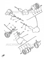 CLIGNOTANT pour Yamaha DT125MX de 1986