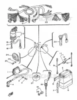 PARTIE ELECTRIQUE 1 pour Yamaha DT125MX de 1986