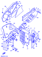 CACHE LATERAL   RESERVOIR D'HUILE pour Yamaha DT125R de 1990