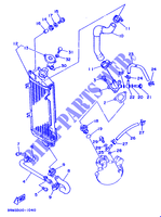 RADIATEUR / DURITES pour Yamaha DT125R de 1993