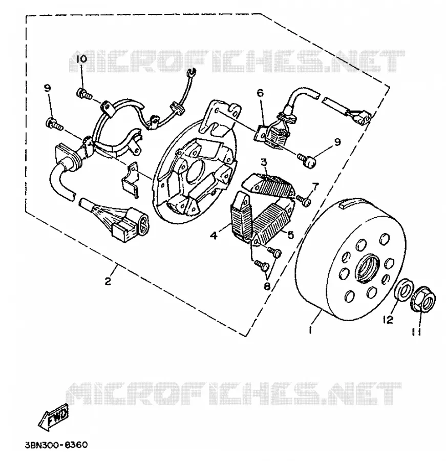 ALLUMAGE Yamaha MOTO 125 1993 DTR  DT125R