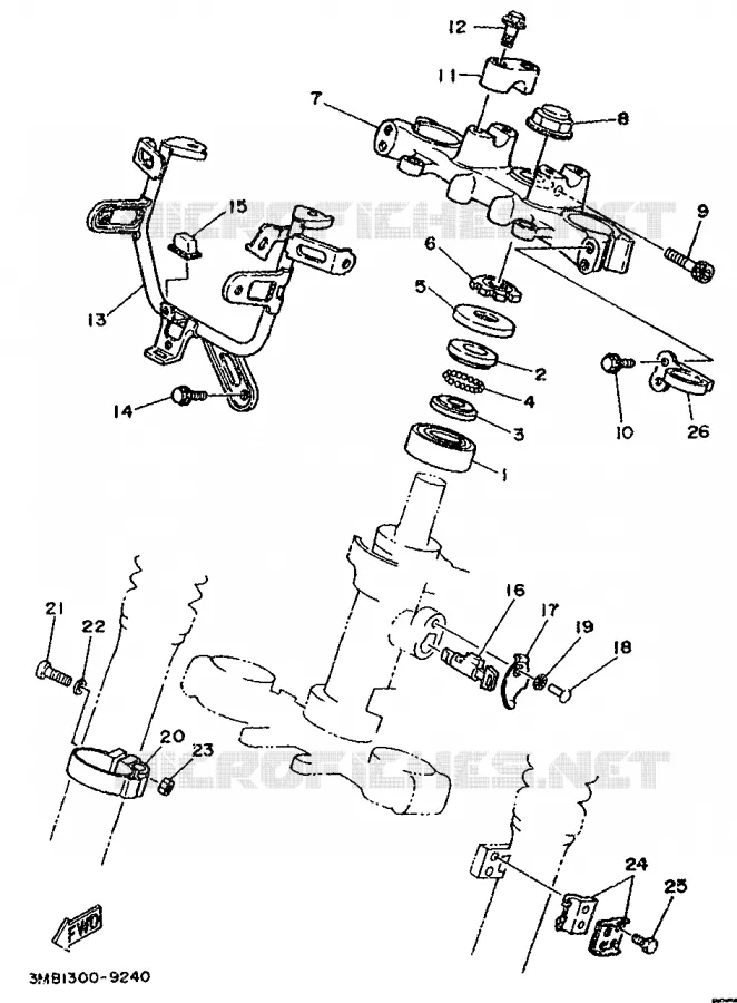 DIRECTION Yamaha MOTO 125 1995 DTR  DT125R