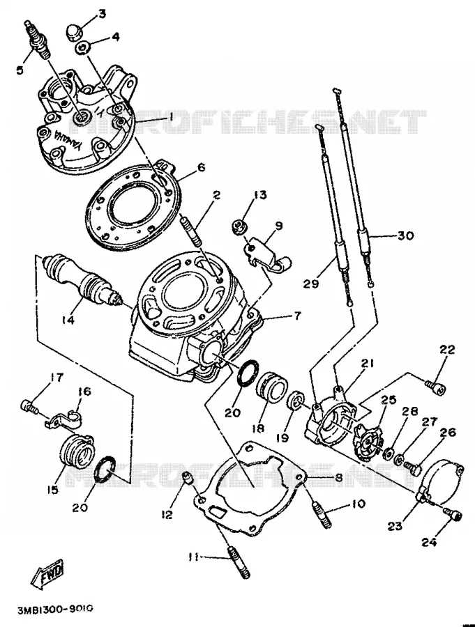 CYLINDRE Yamaha MOTO 125 1996 DTR  DT125R