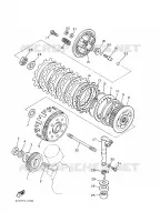 EMBRAYAGE DE DEMARREUR pour Yamaha XV535 de 2001