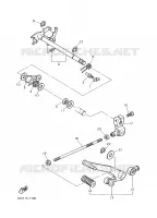 AXE DE SELECTEUR / PEDALE pour Yamaha XV535 de 2001
