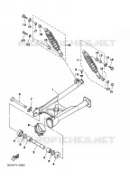 BRAS OSCILLANT / AMORTISSEUR pour Yamaha XV535 de 2001