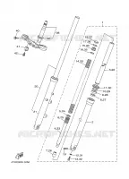 FOURCHE pour Yamaha XV535 de 2001