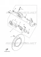 ETRIER DE FREIN AVANT pour Yamaha XV535 de 2001
