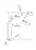 GUIDON ET CABLES pour Yamaha XV535 de 2001