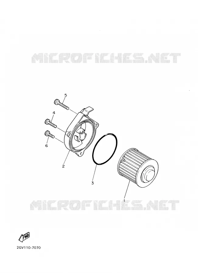 FILTRE A HUILE Yamaha MOTO 535 2001 VIRAGO  XV535