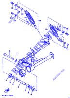 BRAS OSCILLANT / AMORTISSEUR pour Yamaha XV535 (FLAT) de 1995