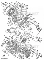 CULASSE pour Yamaha XV535 (UP) de 1995