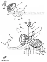 ECHAPPEMENT pour Yamaha XV535 (UP) de 1995