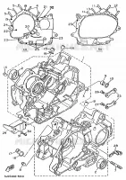 CARTER MOTEUR pour Yamaha XV535 (UP) de 1995