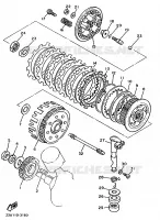 EMBRAYAGE DE DEMARREUR pour Yamaha XV535 (UP) de 1995