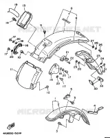 GARDE BOUE pour Yamaha XV535 (UP) de 1995