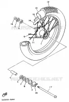 ROUE AVANT pour Yamaha XV535 (UP) de 1995