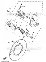 ETRIER DE FREIN AVANT pour Yamaha XV535 (UP) de 1995