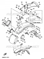 GARDE BOUE pour Yamaha XV535S de 1994