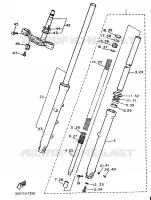 FOURCHE pour Yamaha XV535S de 1994