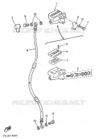 MAITRE CYLINDRE AVANT pour Yamaha XV535S de 1994