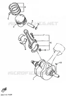 VILEBREQUIN / PISTON pour Yamaha XV535S de 1995