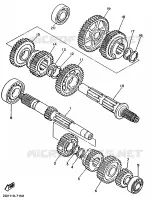 TRANSMISSION pour Yamaha XV535S de 1995