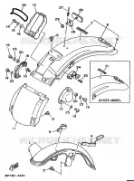 GARDE BOUE pour Yamaha XV535S (FLAT) de 1994