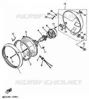 PHARE  pour Yamaha XV535S (FLAT) de 1994