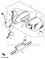 FEU ARRIERE pour Yamaha XV535S (FLAT) de 1994