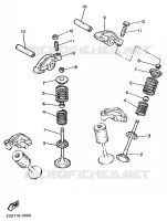 SOUPAPE pour Yamaha XV535S (FLAT) de 1994