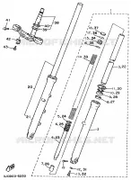 FOURCHE pour Yamaha XV535S (FLAT) de 1995