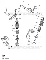 SOUPAPE pour Yamaha XV535S (FLAT) de 1995