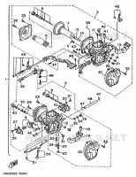 CARBURATEUR pour Yamaha XV535S (FLAT) de 1995