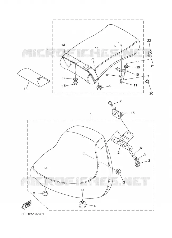 SELLE Yamaha MOTO 1100 2002 DRAGSTAR  XVS1100