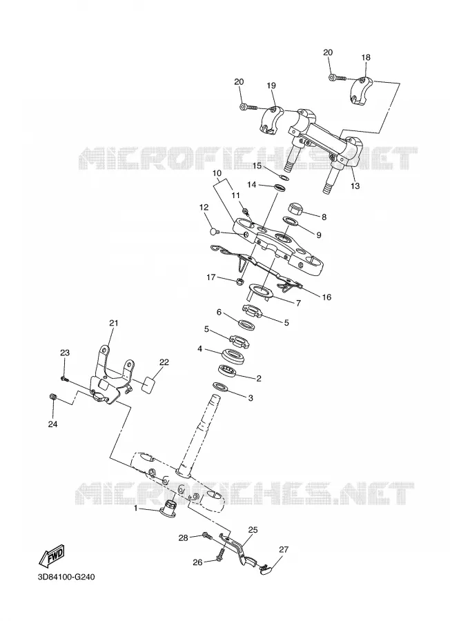 DIRECTION Yamaha MOTO 1300 2008 MIDNIGHT STAR  XVS1300A MIDNIGHT STAR